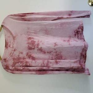 American Eagle "Soft & Sexy" pink tie-dye long sleeve light-weight shirt. Size M
